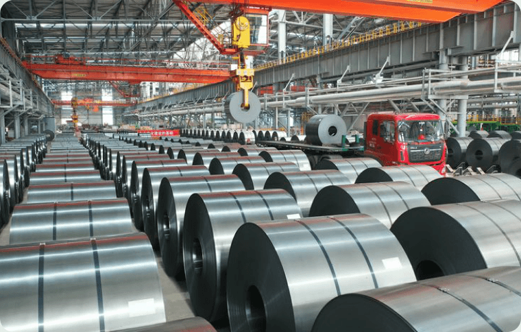 Fabricated steel components ready for dispatch