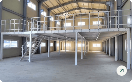 Custom fabricated galvanized steel components in the plant