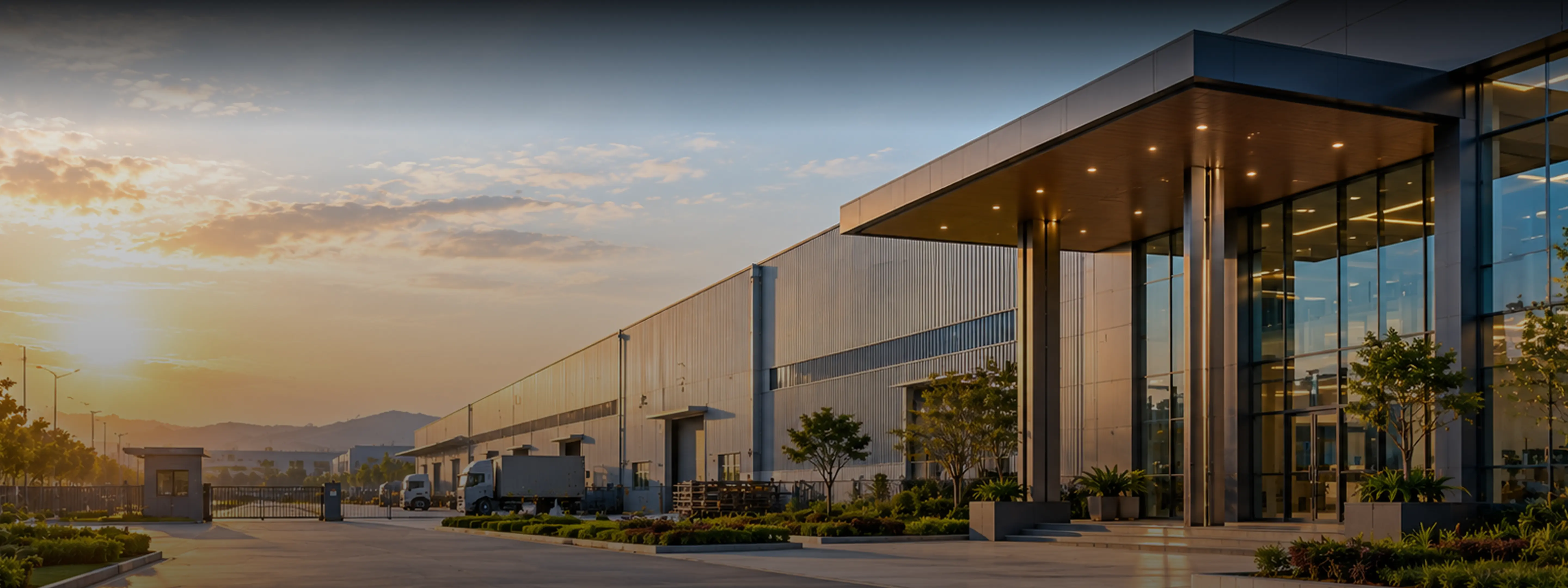 Aerial view of a Prime NMS galvanized steel manufacturing facility