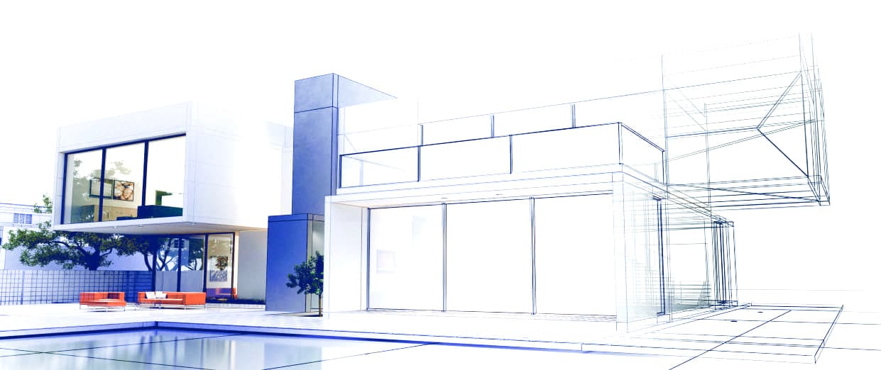 Contemporary steel-framed residence